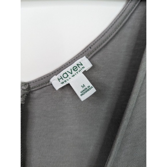 Haven Well Within Gray Sleeveless Drop Waist Drawstring Casual Dress - Picture 11 of 13